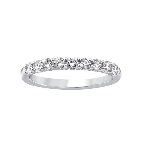 9ct White Gold Lab Grown Diamond Anniversary Band