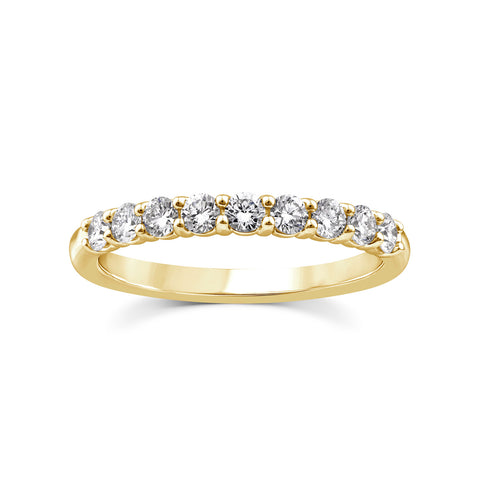 9ct Yellow Gold Lab Grown Diamond Anniversary Band