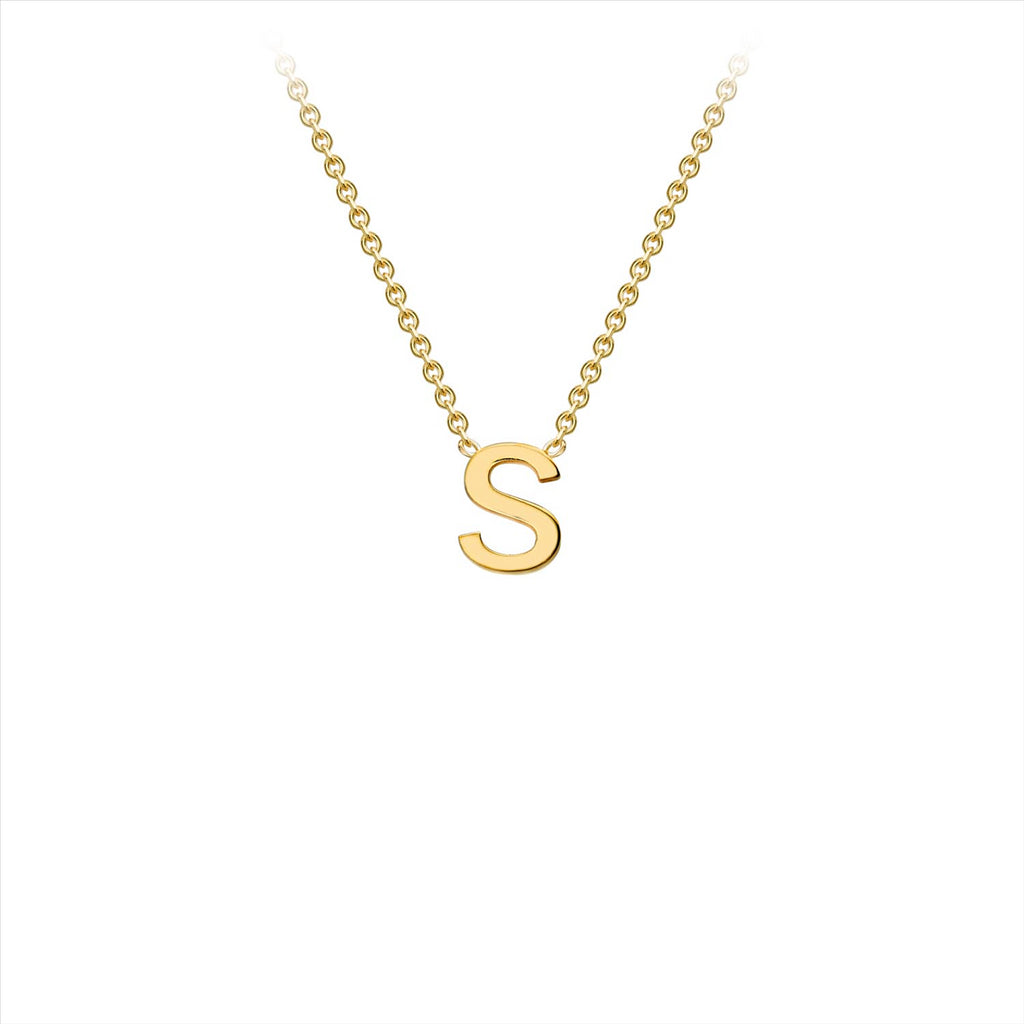 9ct Yellow Gold Initial S Necklet