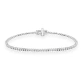 9ct White Gold 1 Carat Diamond Tennis Bracelet