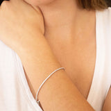 9ct White Gold 1 Carat Diamond Tennis Bracelet