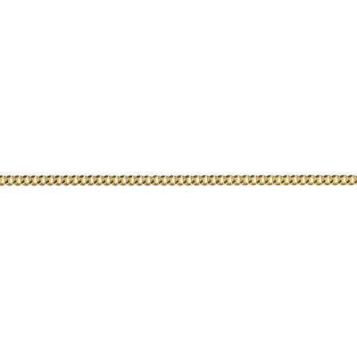 9ct Yellow Gold 50cm Diamond Cut Curb Chain