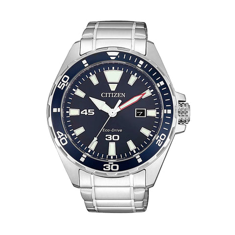 Citizen Gents Eco-Drive Blue Dial Stainless Steel Watch