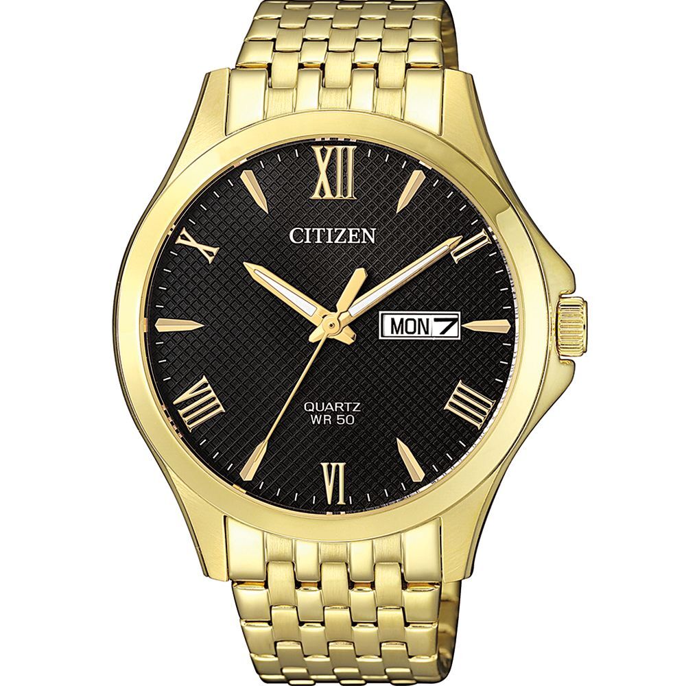 Citizen Gents Gold Plated Bracelet Quart