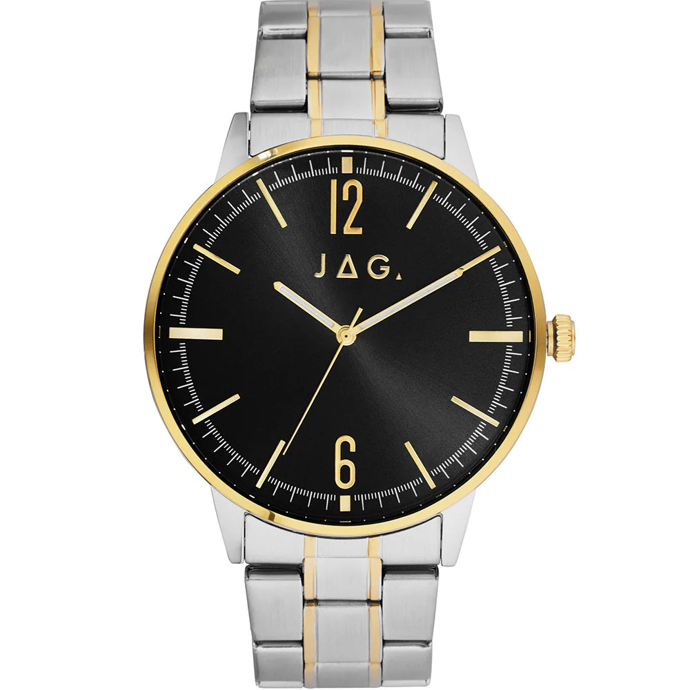 JAG Mens "Gawler" Watch With Black Dial And 2 Tone Case