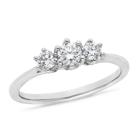 18ct White Gold Lab Grown Diamond Engagement Ring