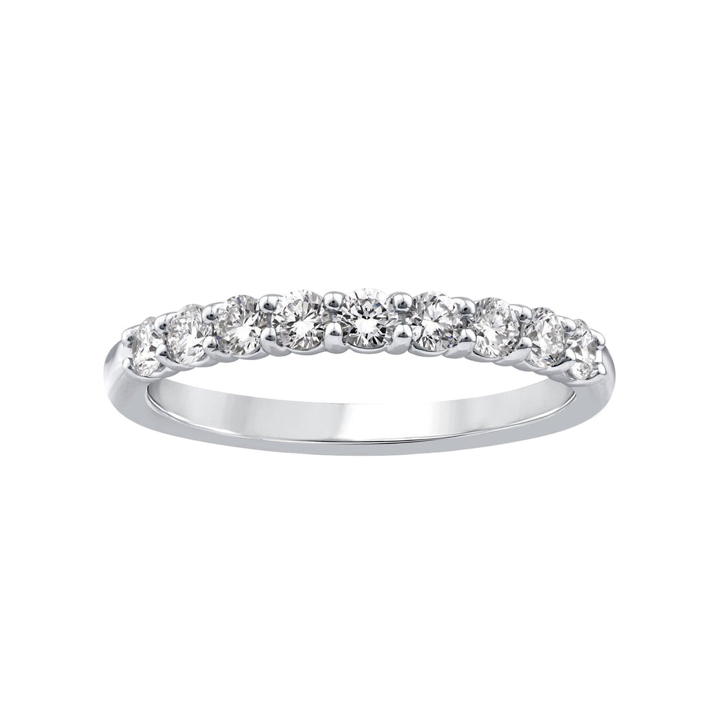 9ct White Gold Lab Grown Diamond Anniversary Band