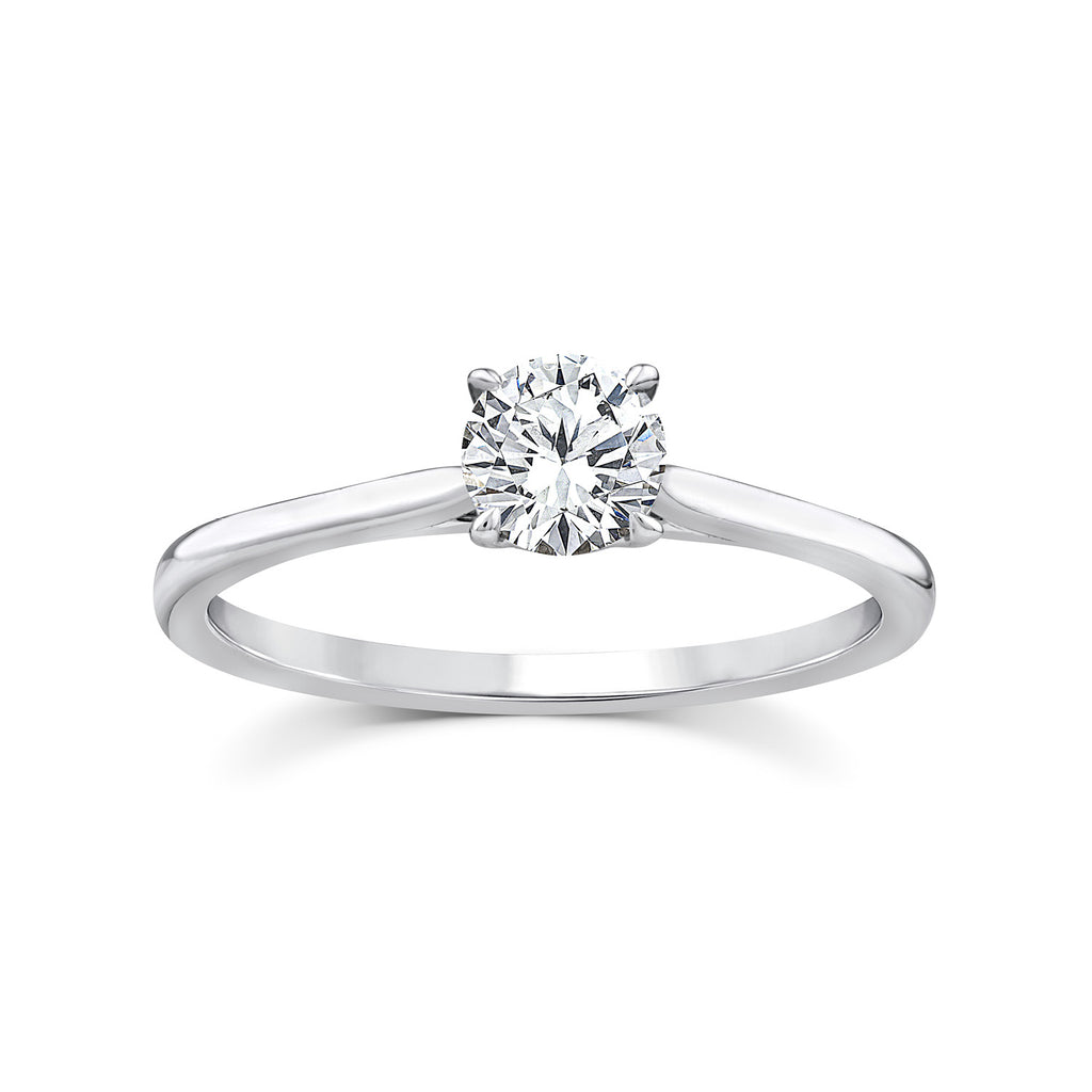 9ct White Gold Lab Grown Diamond Solitaire