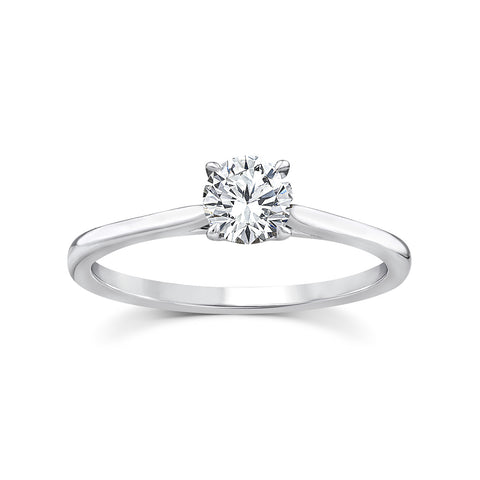 9ct White Gold Lab Grown Diamond Solitaire