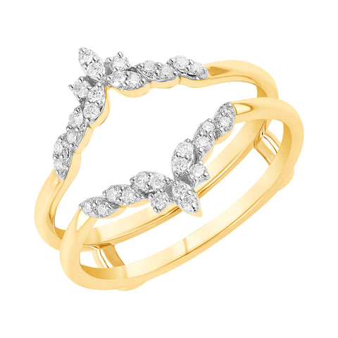 9ct Yellow Gold Diamond Enhancer Ring