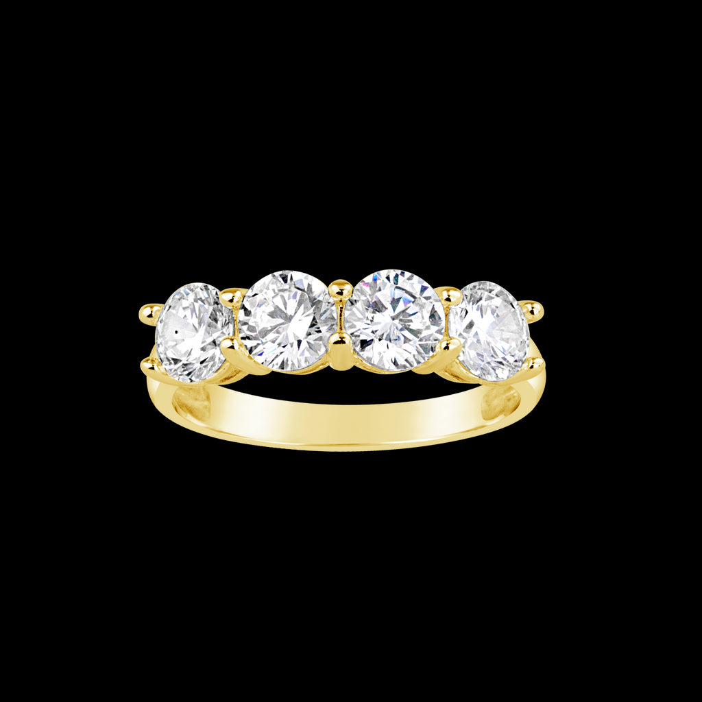 9ct Yellow Gold Cubic Zirconia Ring