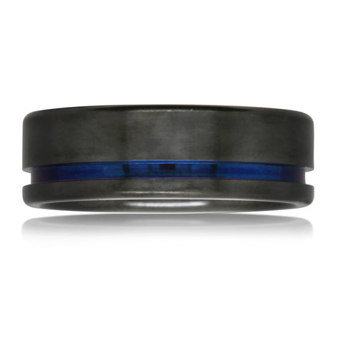 Black Zirconium with Blue Groove