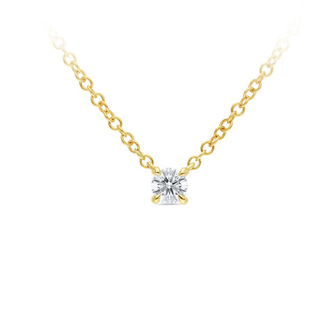 9ct Yellow Gold Lab Grown Diamond Necklace