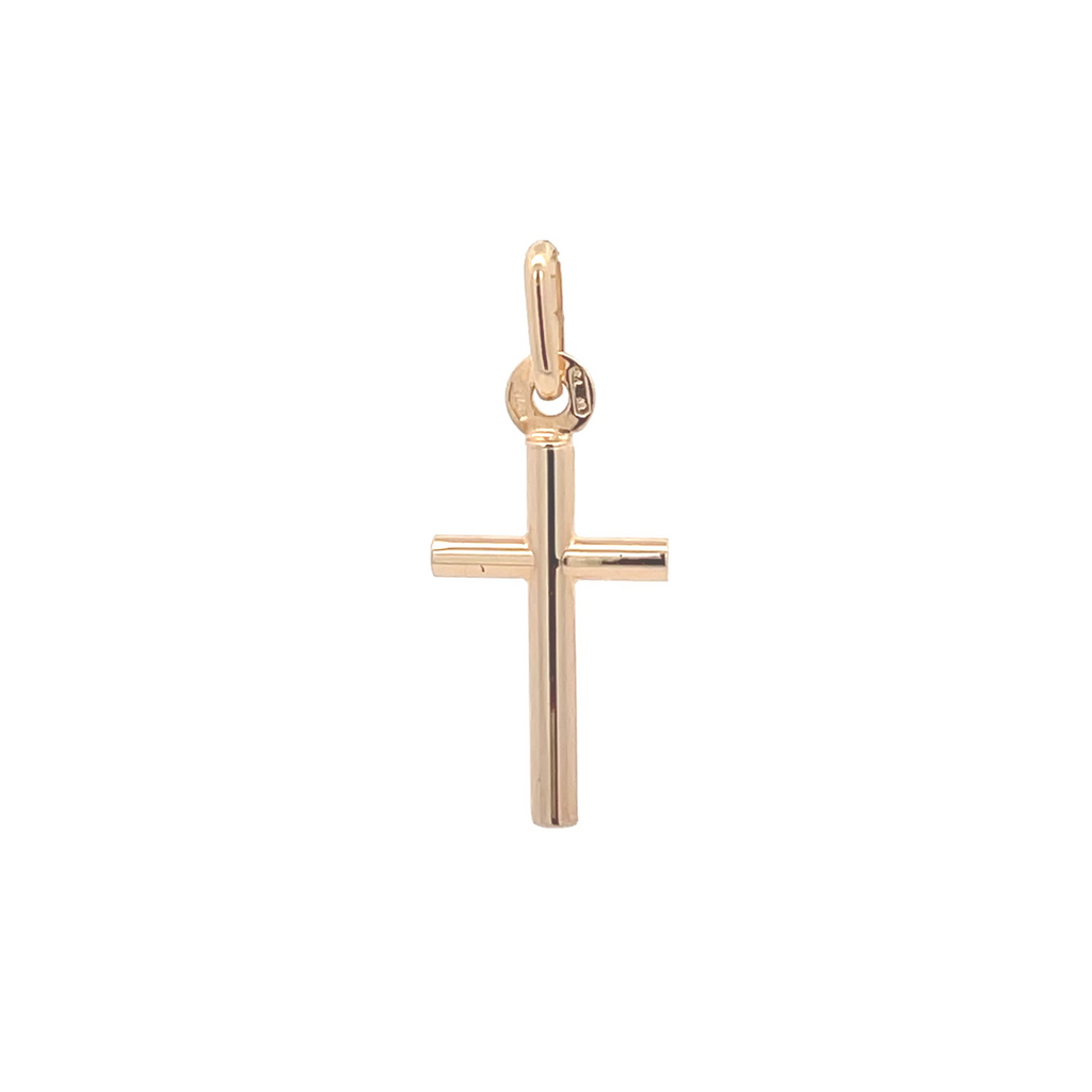 9Ct Yellow Gold Plain Cross Pendant
