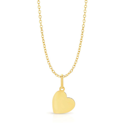 9ct Yellow Gold Heart Pendant