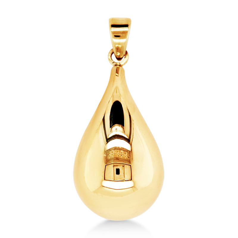 9ct Yellow Gold Teardrop Pendant
