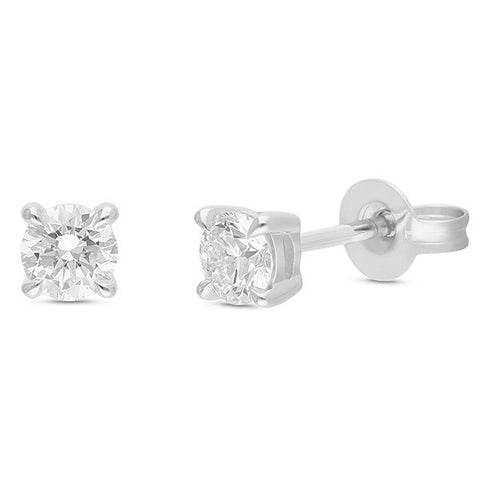 9ct White Gold 0.30cts Lab Grown Diamond Stud Earrings