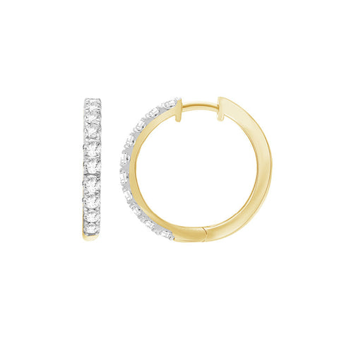 9ct Yellow Gold 1.50ct Lab Grown Diamond Huggies
