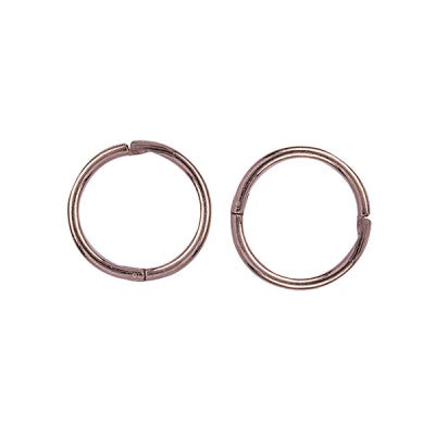 9ct Rose Gold Solid 8mm Plain Sleepers