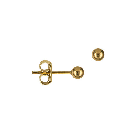 9ct Yellow Gold Ball Stud Earrings