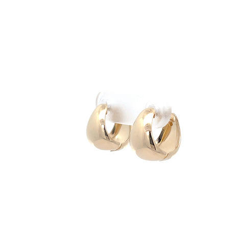 9ct Yellow Gold Small Graduated Huggie Earrings