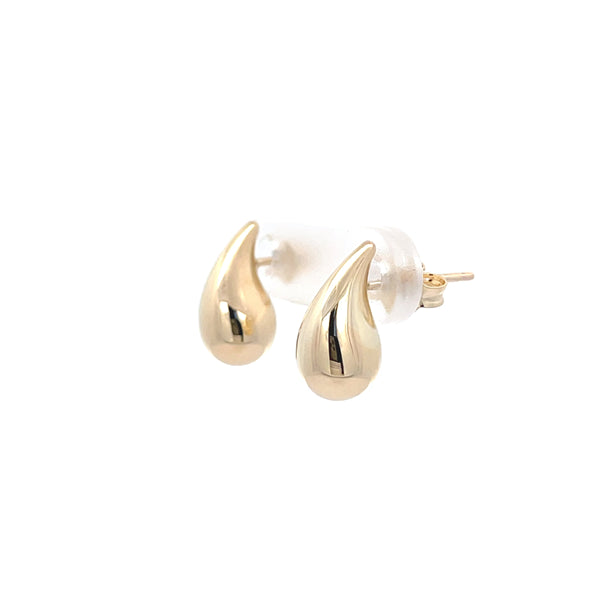 9ct Yellow Gold Bulbubs Tear Drop Studs