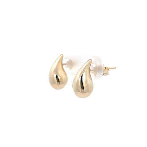 9ct Yellow Gold Bulbubs Tear Drop Studs