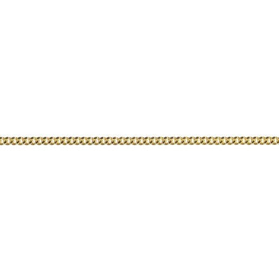 9ct Yellow Gold 45cm Diamond Cut Curb Chain