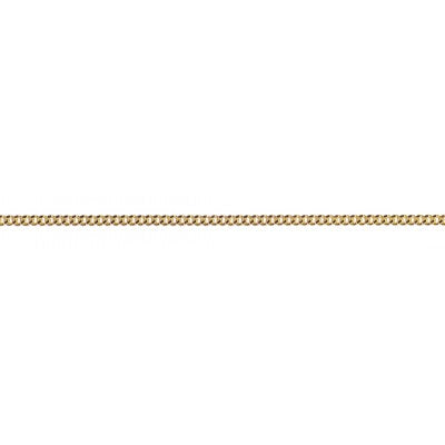 9ct Yellow Gold 45cm Diamond Cut Curb Chain