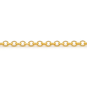 9ct yellow gold rollo chain 45cm