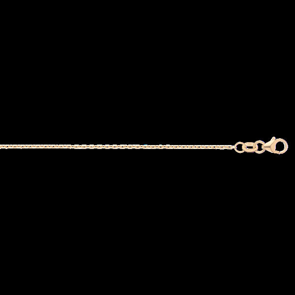 9ct Yellow Gold Diamond Cut Oblong Trace Chain