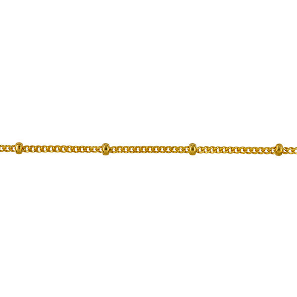 9ct Yellow Gold Italian Curb/Ball Chain