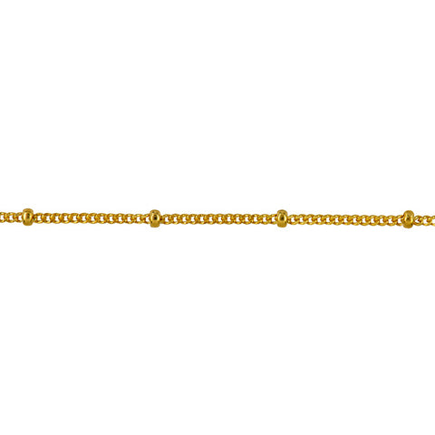 9ct Yellow Gold Italian Curb/Ball Chain