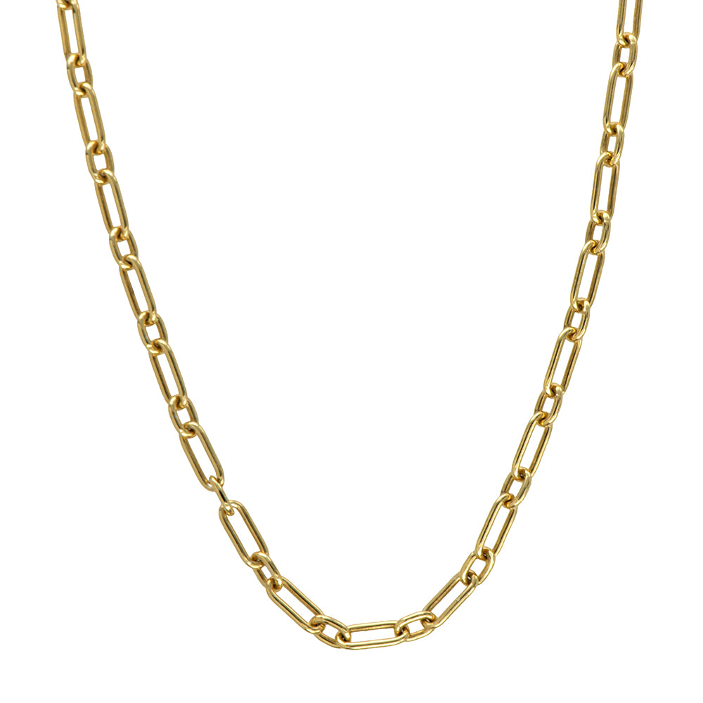 9ct Yellow Gold Figaro Paperclip Chain