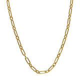 9ct Yellow Gold Figaro Paperclip Chain
