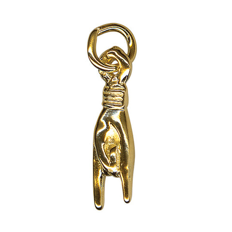 9ct Yellow Gold Hand Charm