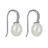 Sterling Silver Freshwater Cultured Pearl On Hooks