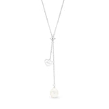 Heirloom of Love Lariat by Ikecho With Freshwater Pearl