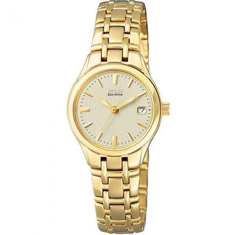 Citizen Ladies Eco-Drive Stainless Steel Gold Plated Watch