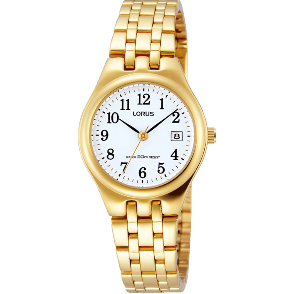 Lorus Ladies Gold Plated Bracelet Watch