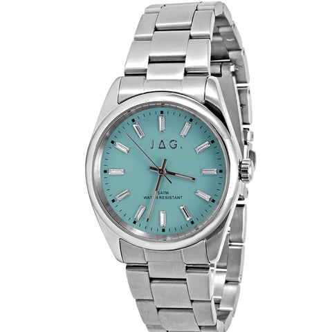 Ladies "Kallista" JAG Watch Turquoise Dial With Silver Bracelet