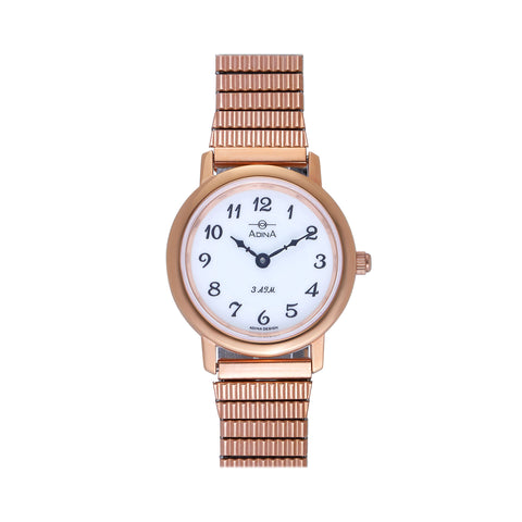 Adina Ladies Rose Gold Plated Everyday Classic Dress Watch
