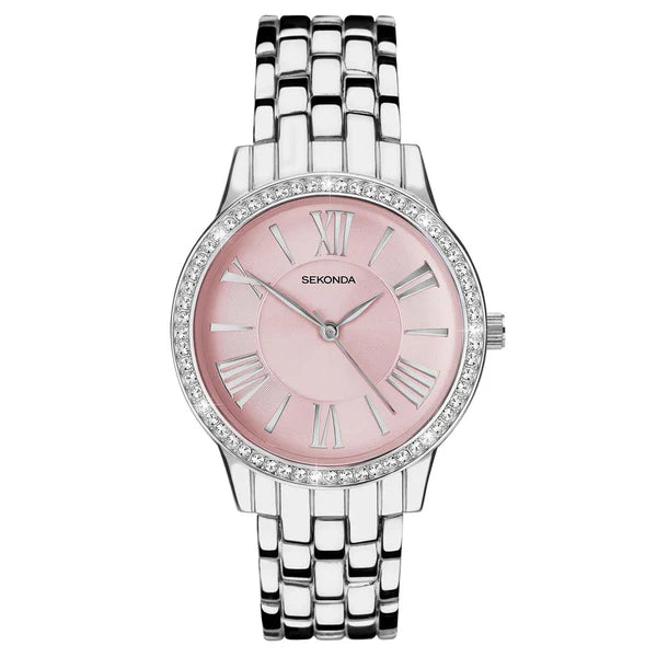 Sekonda Charlotte Ladies Pink Dial Dress Watch Brereton Showcase Jewellers