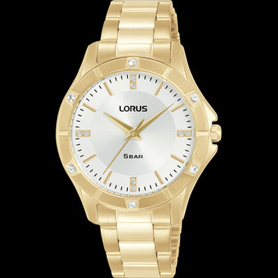 Lorus Ladies Stainless Steel Gold Plated Dress Watch