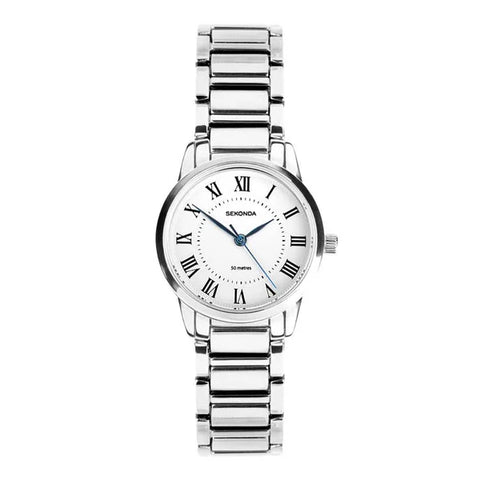 Sekonda Ladies "Beaumont" White Dial And Stainless Steel Bracelet