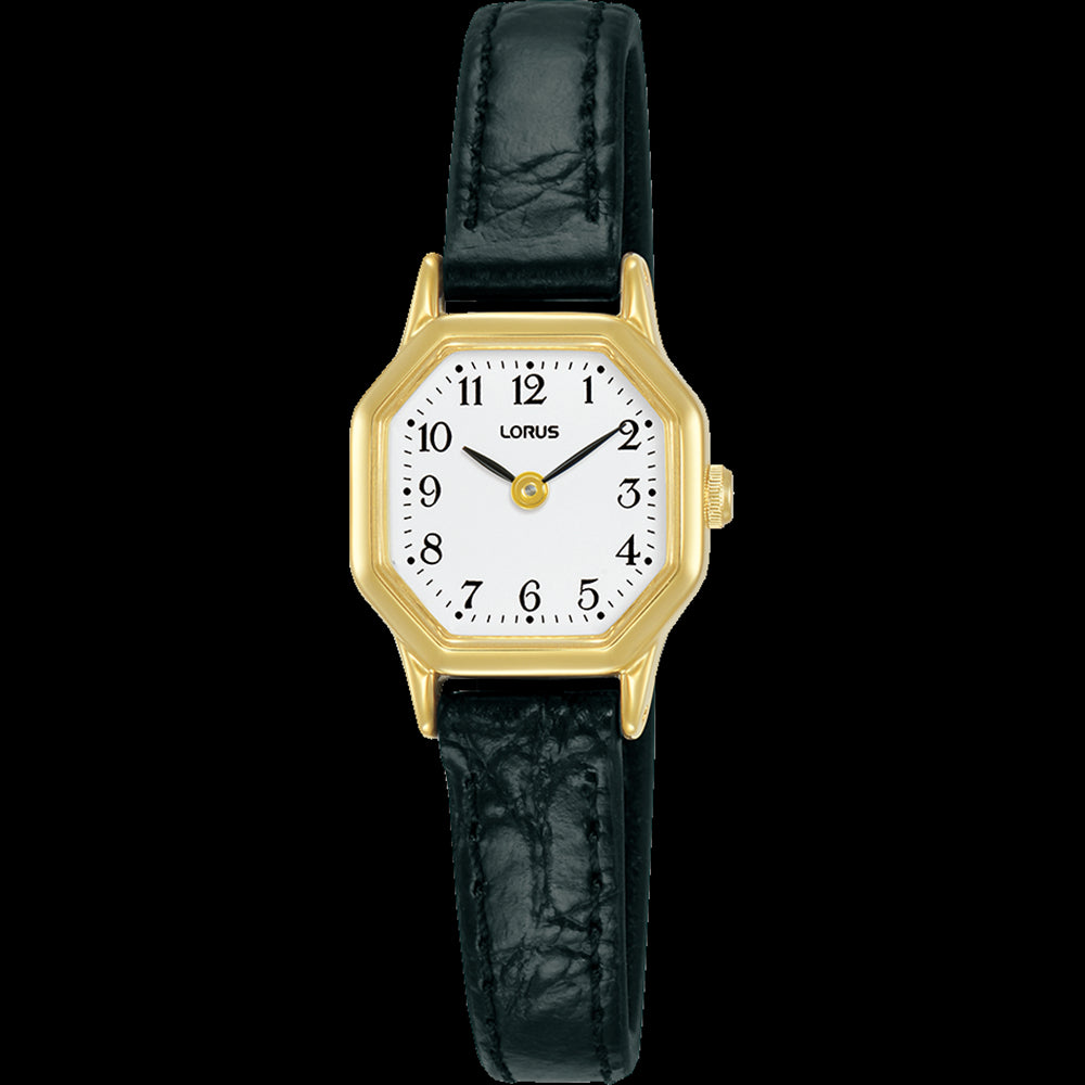 Lorus Ladies Black Strap Dress Watch