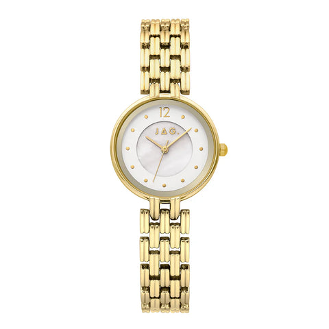 Jag Ladies Iluka Gold Plated Bracelet Watch
