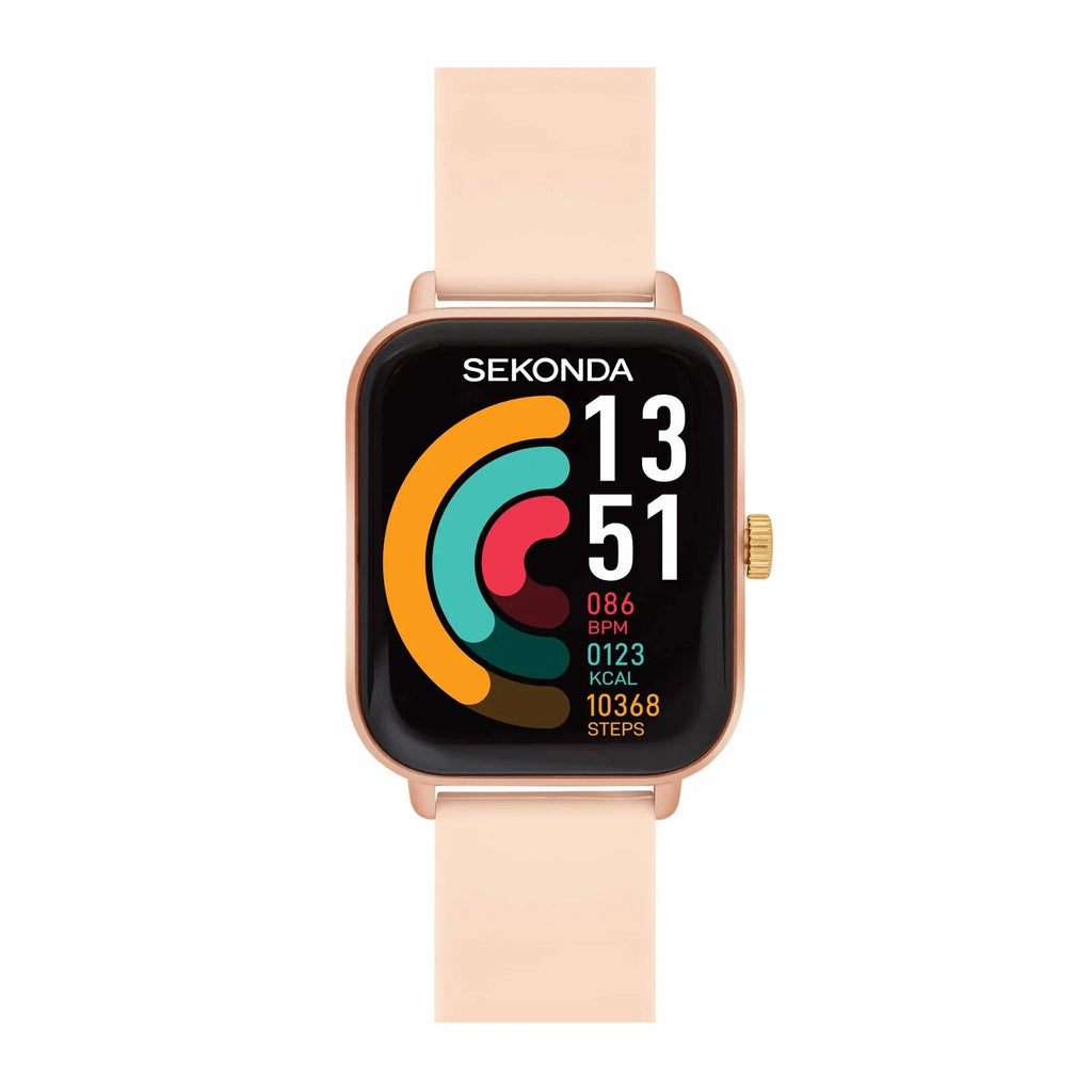 Sekonda Ladies Smart Motion Watch With Pink Silicone Strap
