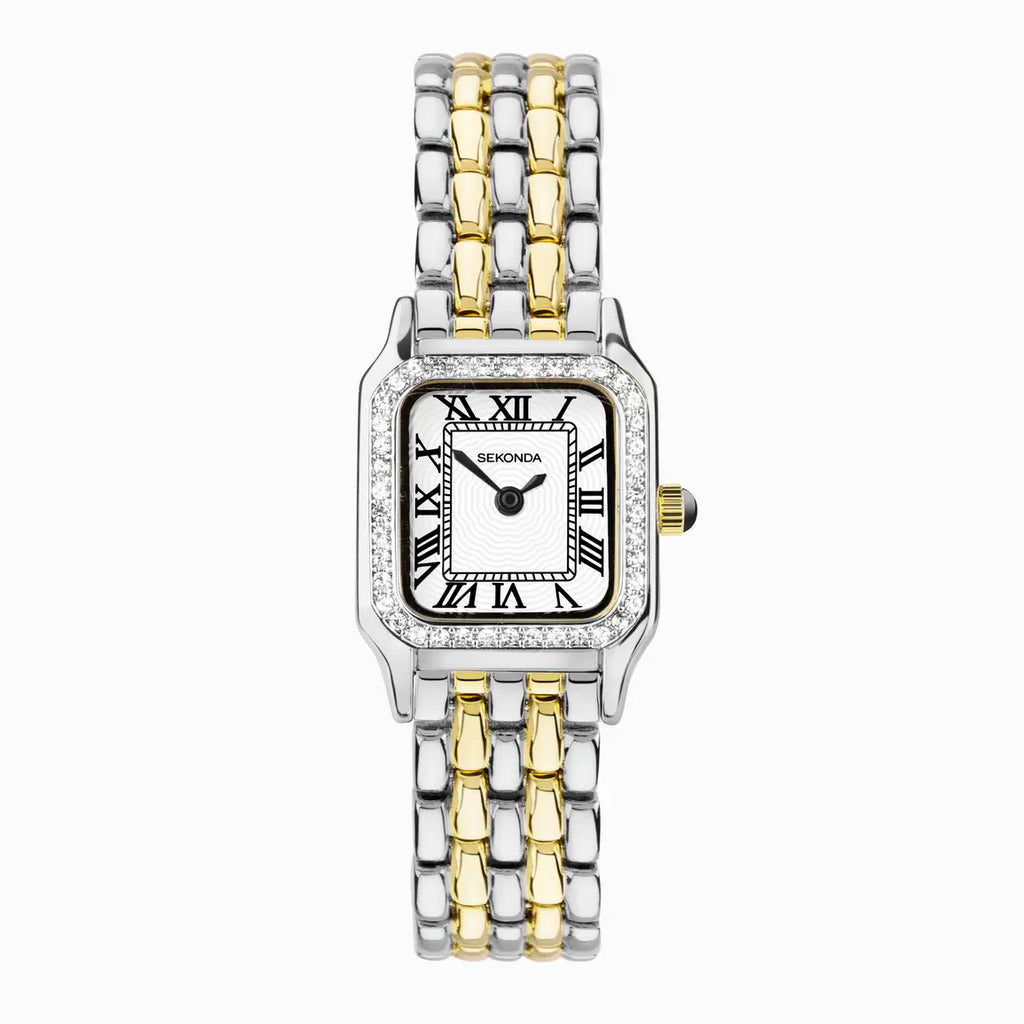 Sekonda Ladies Monica 2Tone Stone Set Dress Watch