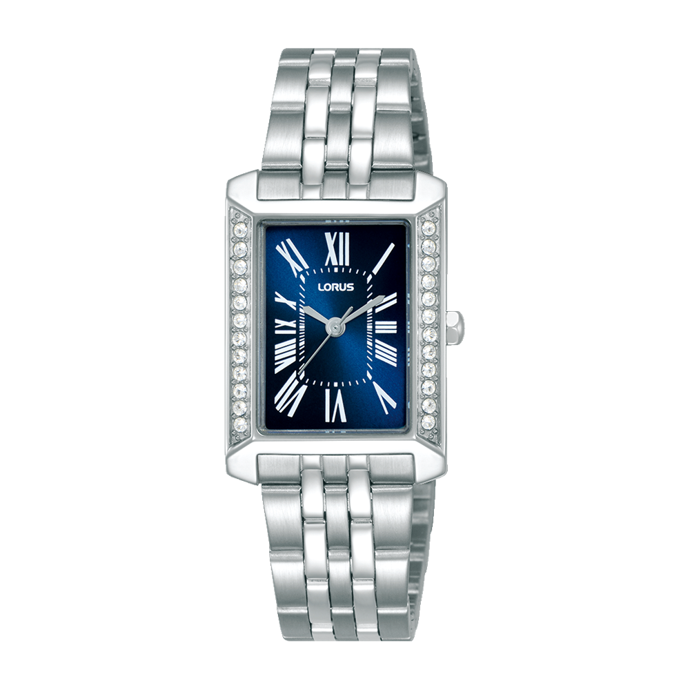 Lorus Ladies Crystal Set Dress Watch With Roman Numerals